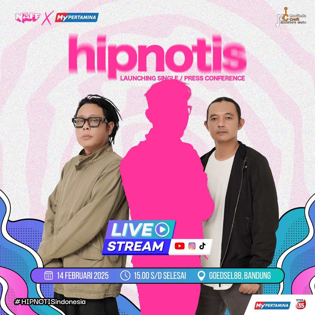 NaFF Rayakan 25 Tahun Berkarya, Rilis Single ‘Hipnotis’ 14 Februari 2025